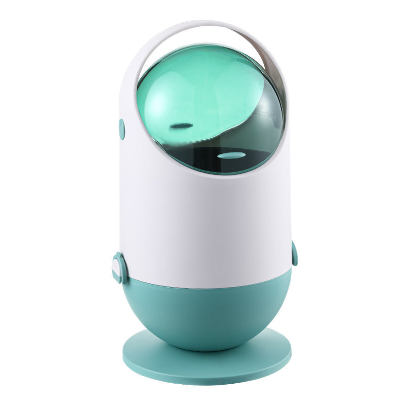 Creative Bathroom Kitchen With Covered Trash Can