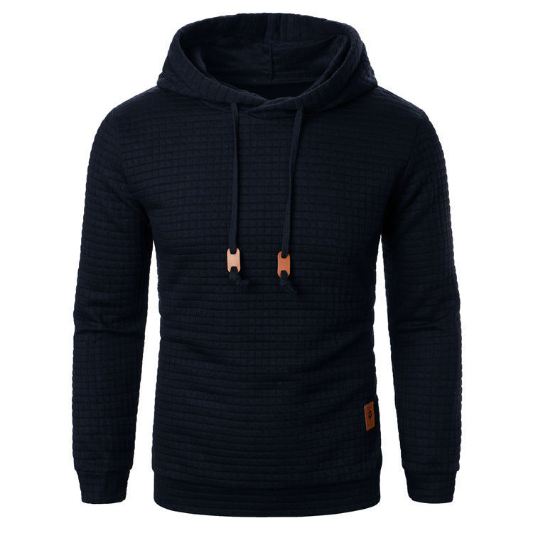 Men's Jacquard Hooded Sweater Long-sleeved Hoodie