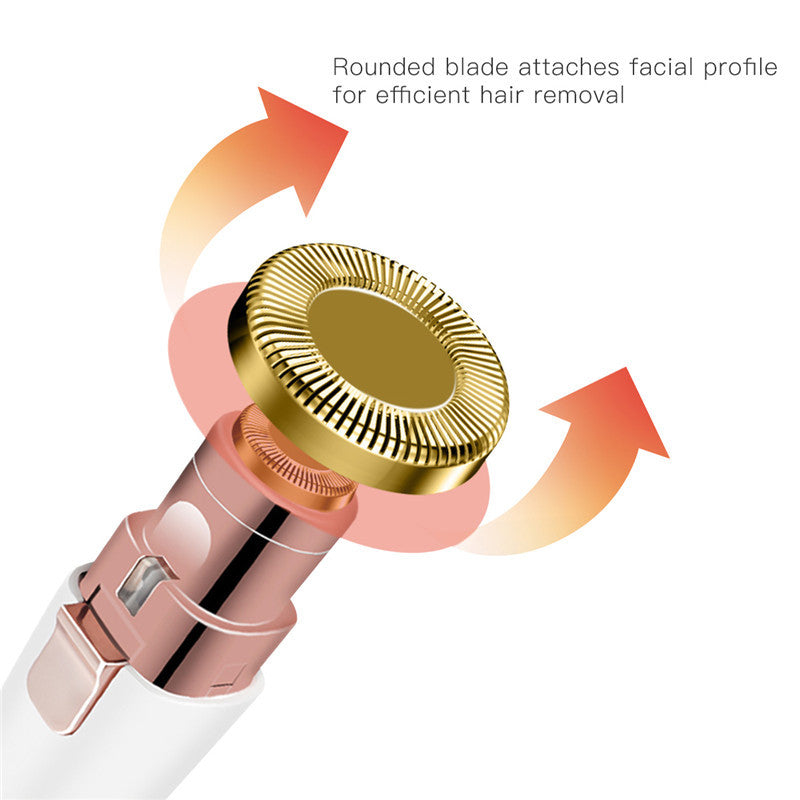 Armpit pubic hair and leg hair trimming artifact