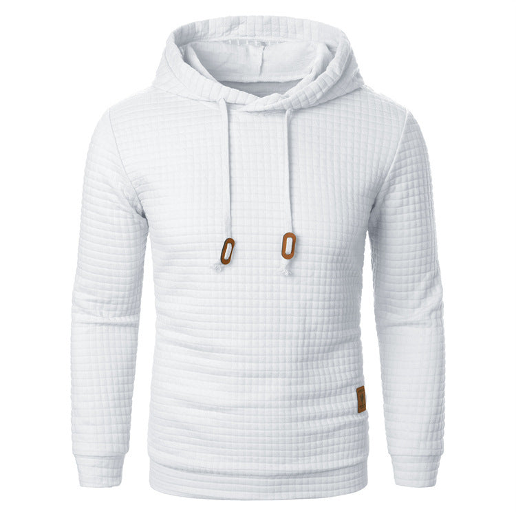 Men's Jacquard Hooded Sweater Long-sleeved Hoodie