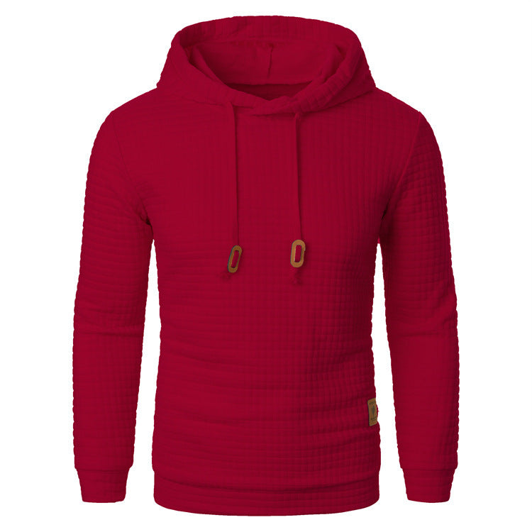 Men's Jacquard Hooded Sweater Long-sleeved Hoodie