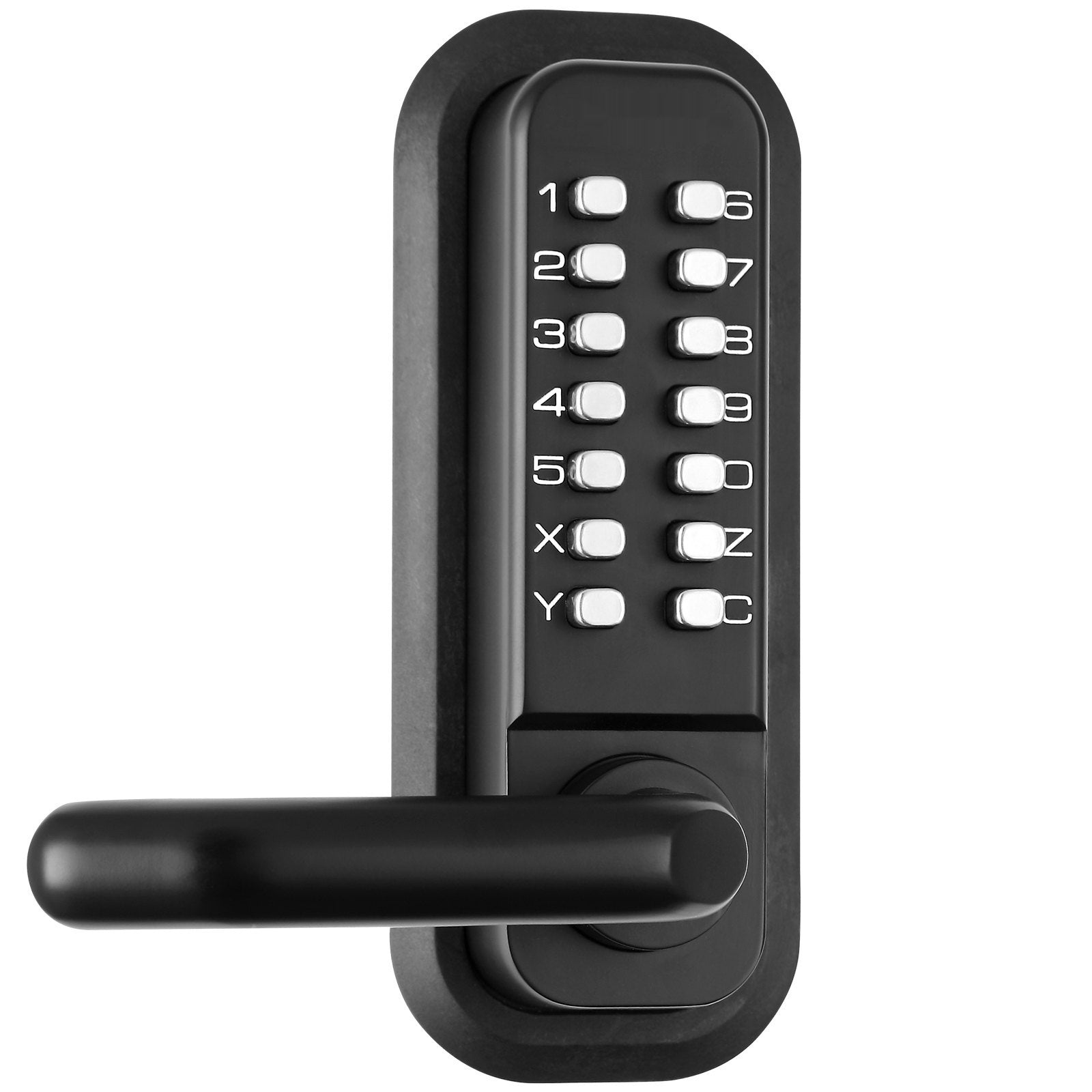 Mechanical Keyless Entry Door Lock, 14 Digit Keypad
