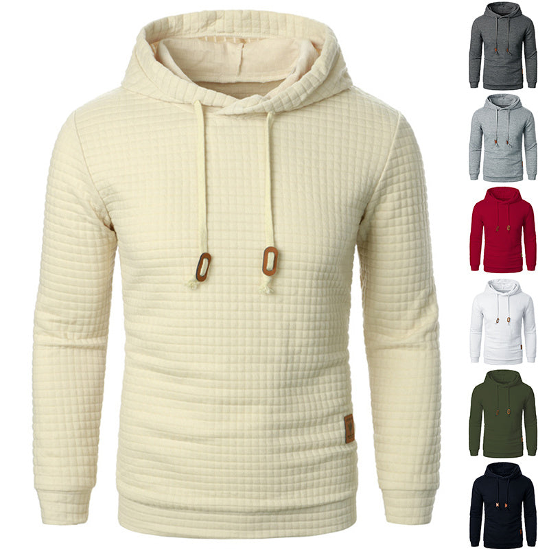 Men's Jacquard Hooded Sweater Long-sleeved Hoodie