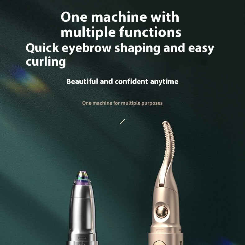 Electric Eyebrow Shaping And Eyelash Curler Ironing Device