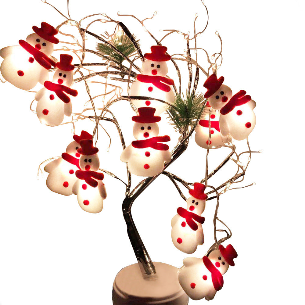Snowman Christmas Tree LED Lights