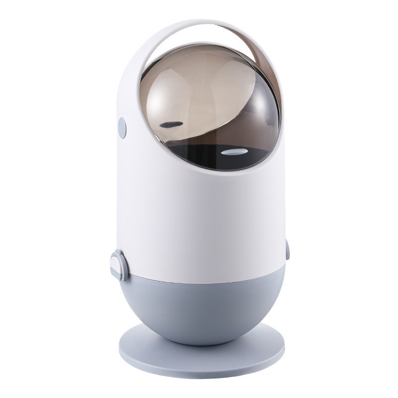 Creative Bathroom Kitchen With Covered Trash Can