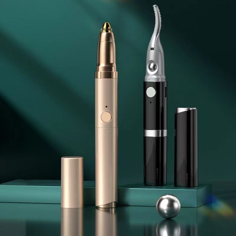 Electric Eyebrow Shaping And Eyelash Curler Ironing Device