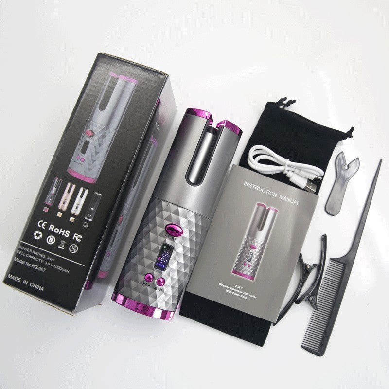 Wireless Hair Curler Portable Usb Charging Automatic Curler