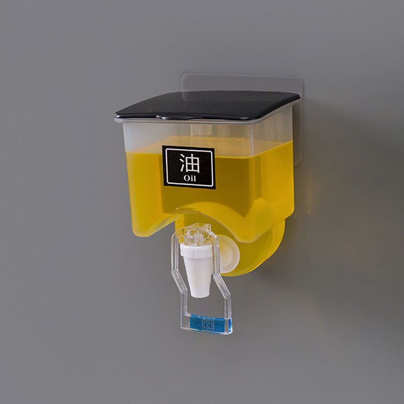 Kitchen Wall-mounted Transparent Liquid Seasoning Tank