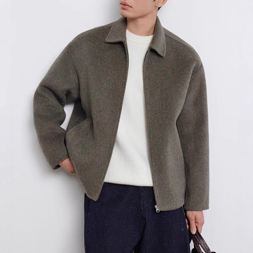 Double-sided Woolen Coat Men's  Autumn And Winter